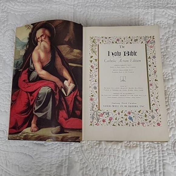 The Holy Bible: 1953 Catholic Action Edition, Good Will Color Illustrations - Picture 8 of 11